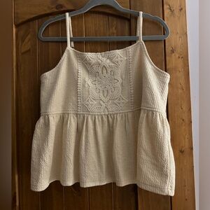 Anthropologie Reath & Wren Cream Tank
